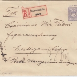 Ungarn/Ukraine - 15 f. Ganzsache + Zusatz Einschreibebrief Taraczköz - (?) 1917