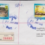 Papua New Guinea - Daru 27.1.2000 Einschreibebrief Sailing Ships Segelschiffe