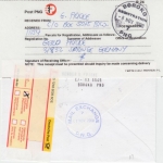 Papua New Guinea - Boroko Registration 7 8.11.2000 Einschreibebrief segelschiffe