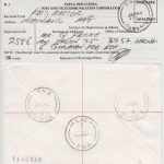 Papua New Guinea - Kainantu 1.10.87 Einschreibebrief Segelschiffe Sailing ships