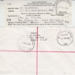Papua New Guinea - Ukarumpa 7.8.91 Einschreibebrief Segelschiff