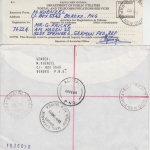 Papua New Guinea - Esa'ala 22.2.89 Einschreibebrief Segelschiff
