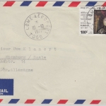 Togo - 100 F. 400. Geb. Rubens Luftpostbrief Lome - Nienburg 1977