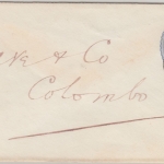 Ceylon - 5 C. Victoria Ganzsache Brief Anuradhapura - Colombo 1896 Railway PO !