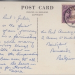 Fiji - 3 P. Landschaften Karte n. BELGIEN Suva - Brüssel 1958