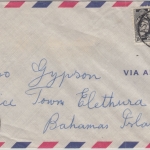 Bahamas - 1 1/2 P. Freimarke Inlandsbrief Mastic Point - Alice Town 1964