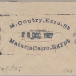 Ägypten - 2 M. König Fuad Drucksachenbriefchen Cairo - Assel (Bz. Hamburg) 1927