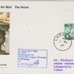 Cameroun - 20 K. Disziplinlosigkeit Lufthansa Erstflug Lagos - Libreville 1985