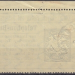 Bayern - 50 Pfg. Telefon-Billet Schwandorf 1908 Bogenecke