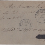 Bayern - 5 Pfg. Wappen Ganzsache Antwortteil Höchstädt - Augsburg 1879