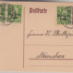 Bayern/DR - 15 Pfg Hupp/Freistaat Mischfrankatur DR Geisenhausen München 23.6.20