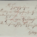 Preussen - Breslau 3/7 Fingerhut-K1 Portobrief n. Glogau