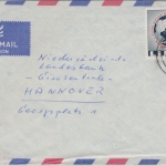 Liberia - 25 C. UNO Sicherheitsrat Luftpostbrief Air Field Liberia Hannover 1961