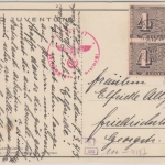 Schweiz - 4+6 Rp. 100 J. Schweiz. Briefmarken Zensurkarte Zürich 1943 n.