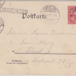 Schweiz - Romanshorn L1 farb. Bodensee-Litho Ambulant No.5 - Zürich 1905