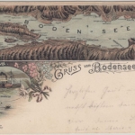Schweiz - Romanshorn L1 farb. Bodensee-Litho Ambulant No.5 - Zürich 1905