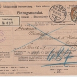 Schweiz - 30 Rp. sitz. Helvetia Einschreibebrief Einzugsmandat Lenzburg 1919 n.