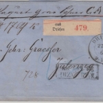 Preussen - Driesen 1864 K2 Paketbegleitbrief n. Zielenzig - mit Inhalt