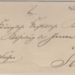 Preussen - Nörnberg (Nörenberg) 11/1 L2 Dienstbrief n. Stettin - ca. 1830