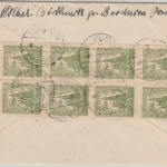 Polen - 8x5+2x10 Gr. Baudenkmäler Brief Brodnica Strasburg - Schellin 1927