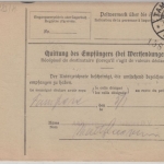 DR - Lüdenscheid Gebühr bezahlt Paketkarte Selbstbucher n. FINNLAND 1924