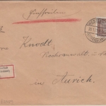 DR - 50 Pfg Bach Einzelfrankatur Einschreibebrief Westerholt (Ostfriesland) 1927
