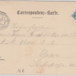 Österreich Böhmen - Reichenberg Handels- u. Gewerbekammer sw-AK gelaufen 1901
