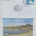 Singapore - 35 C. Aerogramme Zuleitungspost LH Erstflug Berlin - Ronne 1992