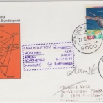 BRD - 60 Pfg. Satellit ERS-1 Bogenecke Formnummer LH-Erstflug 1992
