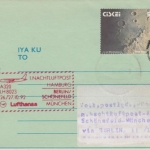 Ciskei - Aerogramme Zuleitung LH-Erstflug Nachluftpost Berlin München 1992