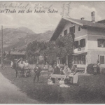 Österreich - Brixen im Thale sw-AK Straßen-/Gebäudeansicht ungelaufen 1926