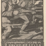 DR - Die eiserne Brigade Inf.Rgt. No.70+174 sw-Propaganda AK ungelaufen ca. 1925