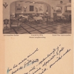 Hamburg - Hotel Vier Jahreszeiten Neuer Jungfernstieg Innenansicht gelaufen 1940