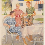 Werbung - Indanthren Färbemittel Textilien Werbe-AK ungelaufen ca. 1935