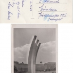 Berlin - 10 Pfg. Glocke rechts Karte Berlin SW11 - München 1952 AK Luftbrücke