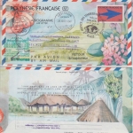 Polynesie Francaise 76 F Aerogramme Zuleitung LH-Erstflug Berlin Kopenhagen 1991