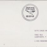 Russland - 50 R. Buran Blockausgabe 1988 LH-Erstflug Kiew - Frankfurt 1991