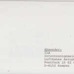 Berlin - 60 Pfg. Lufthansa AFS Erstflug Berlin Tempelhof - Oslo 1991