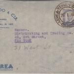 Brasilien - 5.000 R. Barbosa Luftpostbrief n. USA Fortaleza - New York 1940