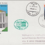 Färöer - Lufthansa Erstflug Zuleitungspost Frankfurt a/M. - Minsk 1992