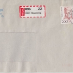 BRD - 200 Pfg. Frauen Paar Einschreibebrief Bürchau/Neuenweg/Schopfheim 1996