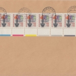 Berlin - 30 Pfg. Funkausstellung 8er-Streifen m. Farbränder Wattenstedt 1969
