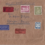 Berlin - 3 DM Stadtbilder u.a. Luftpost Wertbrief Eilboten Halensee Ehingen 1962