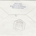 Österreich - Kleinwalsertal Lufthansa Sonderflug FFM Madrid Zuleitungspost 1995