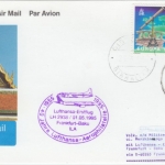 Gibraltar - Lufthansa Erstflug Frankfurt a/M Baku Zuleitungspost 1995