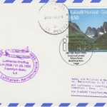 Grönland - 8,50 Kr. Tourismus Zuleitung Lufthansa-Erstflug Frankfurt - Baku 1995