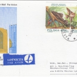 Polen 2x4000 Zl Aquarienfische Zuleitung Lufthansa-Erstflug München Chicago 1995