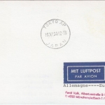 Comoren - Lufthansa Erstflug München Tokio 1995 Zuleitungspost Schiffspost