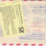 Estland - Zuleitungspost Lufthansa Erstflug München - Athen 1994 Retourzettel