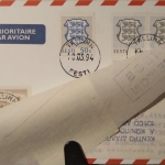 Estland - Zuleitungspost Lufthansa Erstflug München - Athen 1994 Retourzettel
